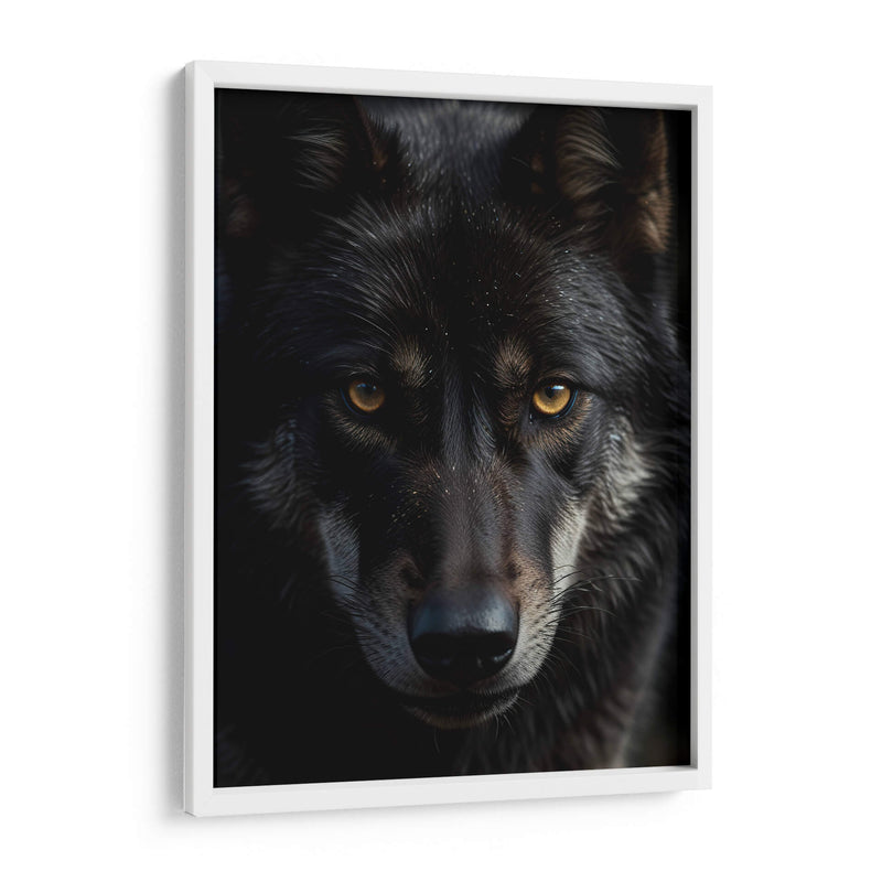 Lobo Negro - Infiniity Art | Cuadro decorativo de Canvas Lab