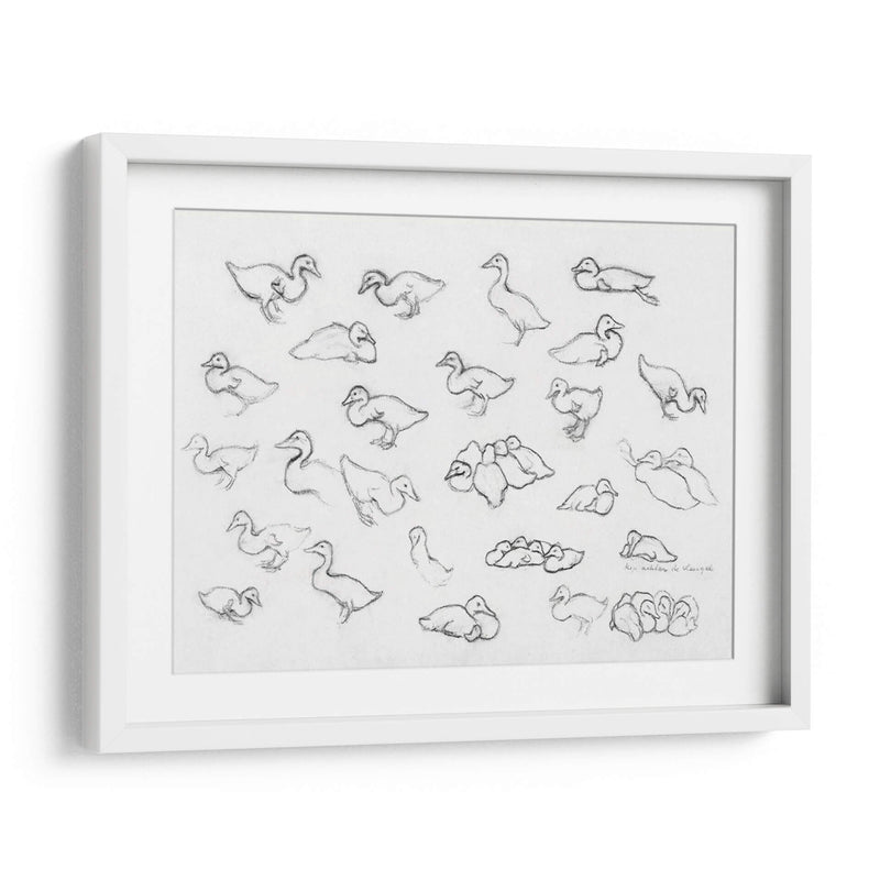 Bosquejo estudio de patos - Julie de Graag | Cuadro decorativo de Canvas Lab