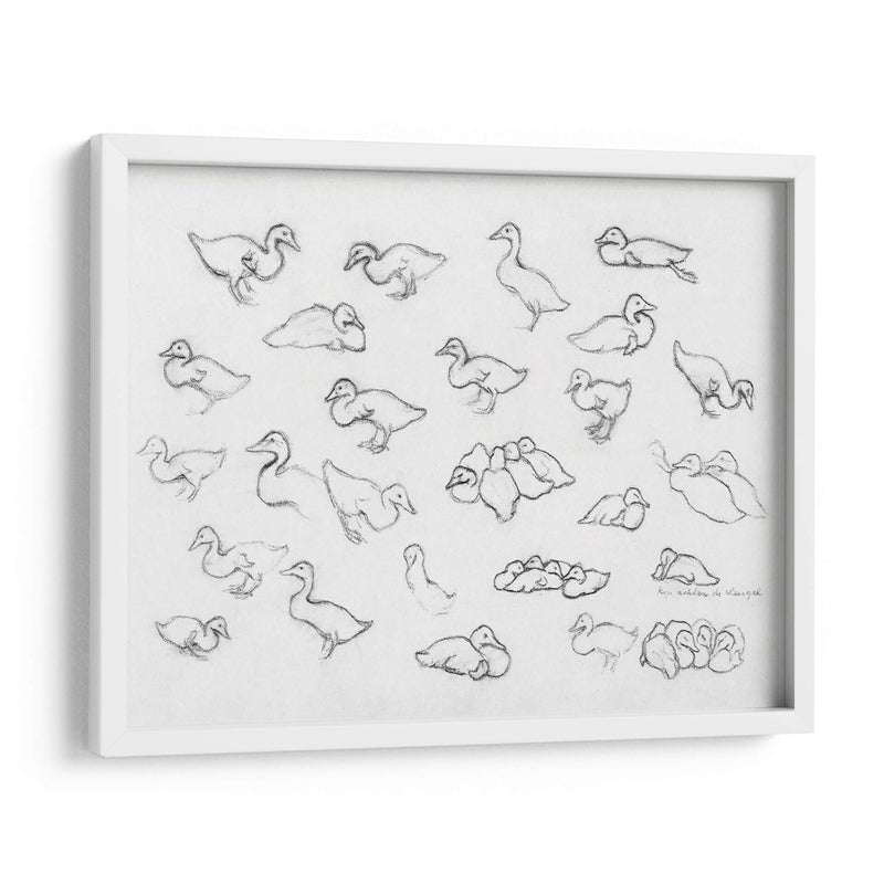 Bosquejo estudio de patos - Julie de Graag | Cuadro decorativo de Canvas Lab