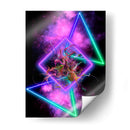 Vibras Psicodélicas en un Cosmos de Neón. - Nosion | Cuadro decorativo de Canvas Lab