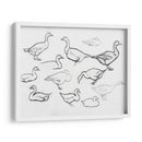 Bosquejo estudio de gansos - Julie de Graag | Cuadro decorativo de Canvas Lab