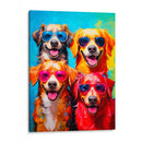 4 perros - Paltik Arte Digital | Cuadro decorativo de Canvas Lab