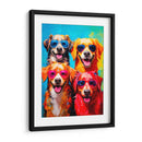 4 perros - Paltik Arte Digital | Cuadro decorativo de Canvas Lab