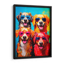 4 perros - Paltik Arte Digital | Cuadro decorativo de Canvas Lab