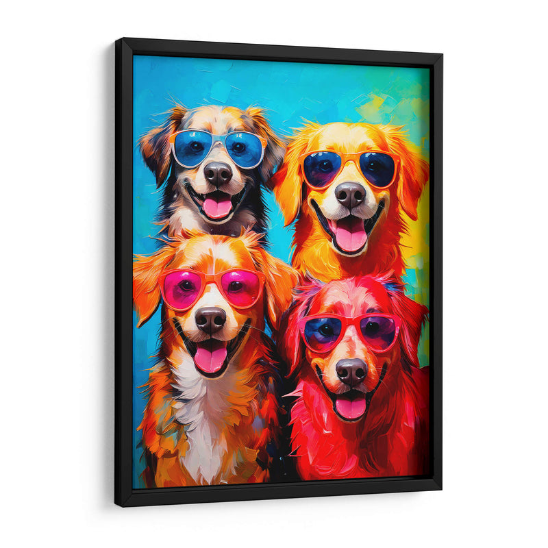 4 perros - Paltik Arte Digital | Cuadro decorativo de Canvas Lab