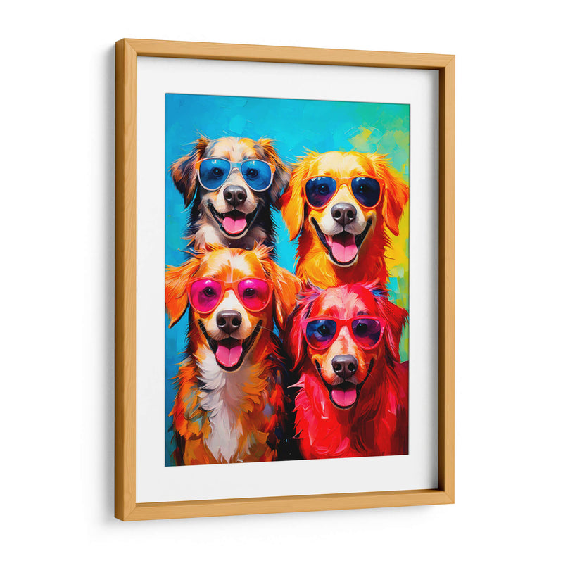 4 perros - Paltik Arte Digital | Cuadro decorativo de Canvas Lab