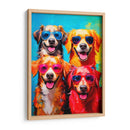 4 perros - Paltik Arte Digital | Cuadro decorativo de Canvas Lab