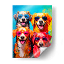 4 perros - Paltik Arte Digital | Cuadro decorativo de Canvas Lab