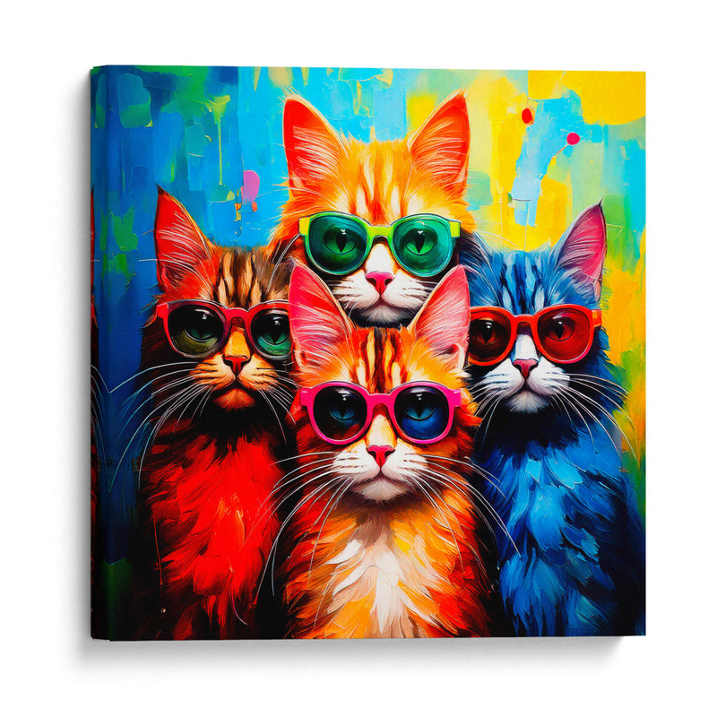 4 gatitos - Paltik Arte Digital | Cuadro decorativo de Canvas Lab