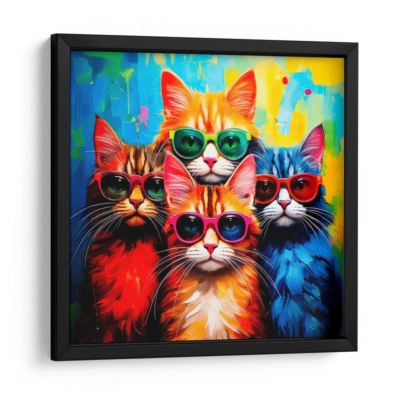 4 gatitos - Paltik Arte Digital | Cuadro decorativo de Canvas Lab
