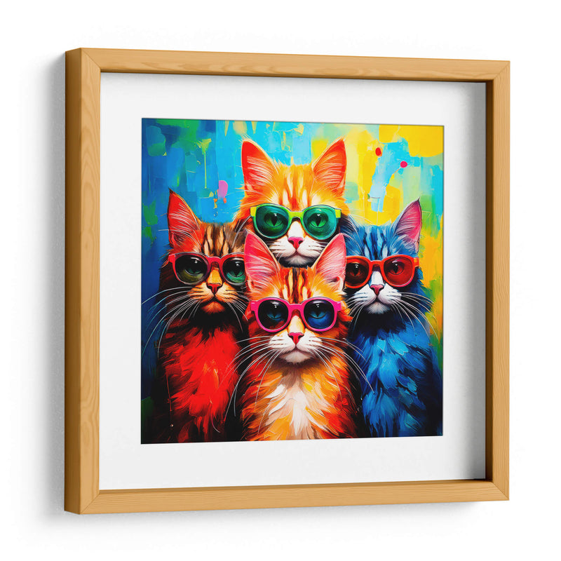 4 gatitos - Paltik Arte Digital | Cuadro decorativo de Canvas Lab