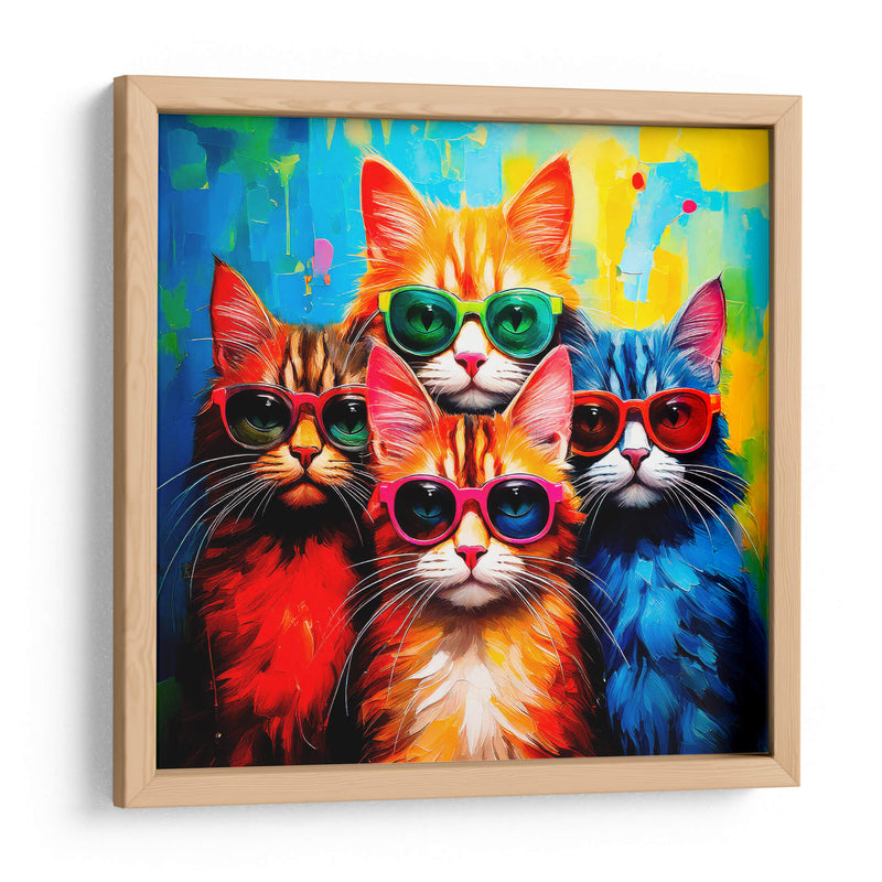 4 gatitos - Paltik Arte Digital | Cuadro decorativo de Canvas Lab