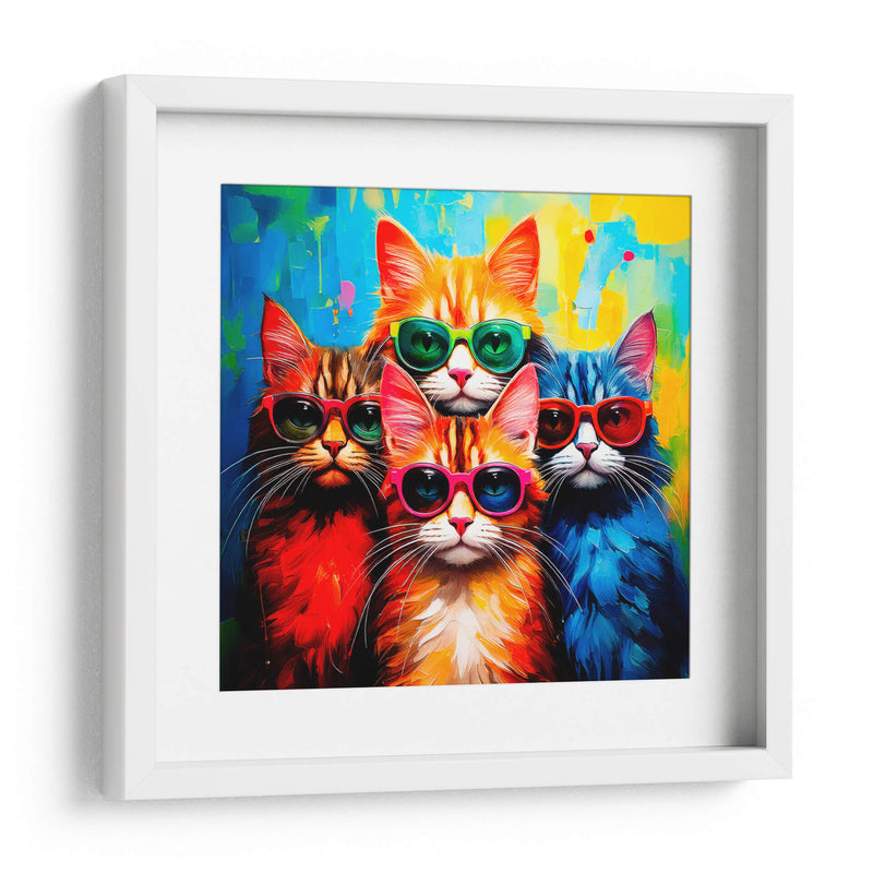 4 gatitos - Paltik Arte Digital | Cuadro decorativo de Canvas Lab
