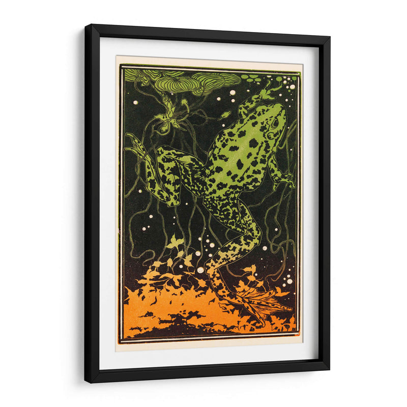 Rana nadando - I - Julie de Graag | Cuadro decorativo de Canvas Lab