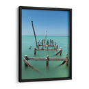 Pelicanos en el mar de Holbox - Wandering Pixels Co. | Cuadro decorativo de Canvas Lab