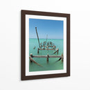 Pelicanos en el mar de Holbox - Wandering Pixels Co. | Cuadro decorativo de Canvas Lab