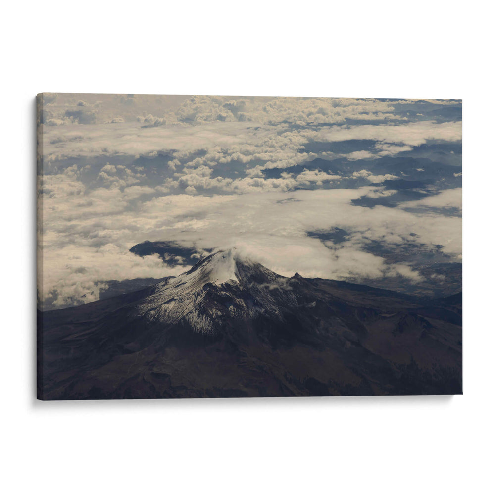 Volcán mexicano desde el cielo - Wandering Pixels Co. | Cuadro decorativo de Canvas Lab