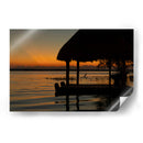 Laguna de Bacalar al amanecer - Wandering Pixels Co. | Cuadro decorativo de Canvas Lab