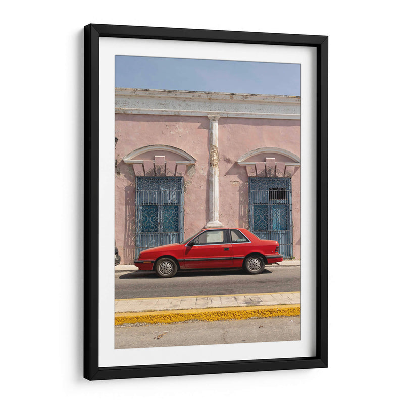 Coche antiguo en las calles de Campeche - Wandering Pixels Co. | Cuadro decorativo de Canvas Lab