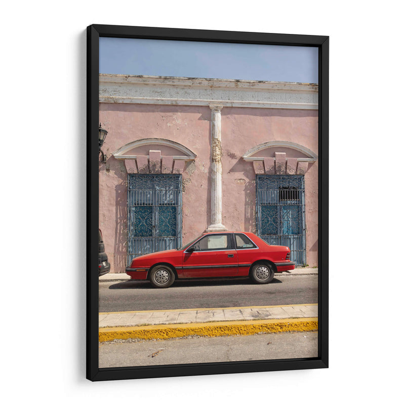 Coche antiguo en las calles de Campeche - Wandering Pixels Co. | Cuadro decorativo de Canvas Lab