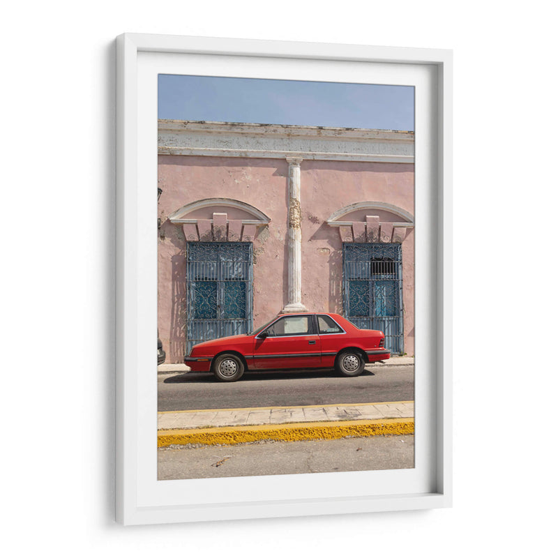 Coche antiguo en las calles de Campeche - Wandering Pixels Co. | Cuadro decorativo de Canvas Lab