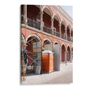 Escena de construccion anaranjada - Wandering Pixels Co. | Cuadro decorativo de Canvas Lab