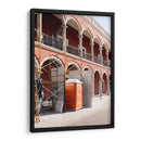 Escena de construccion anaranjada - Wandering Pixels Co. | Cuadro decorativo de Canvas Lab