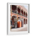 Escena de construccion anaranjada - Wandering Pixels Co. | Cuadro decorativo de Canvas Lab