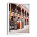 Escena de construccion anaranjada - Wandering Pixels Co. | Cuadro decorativo de Canvas Lab