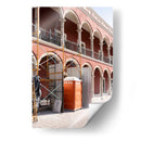 Escena de construccion anaranjada - Wandering Pixels Co. | Cuadro decorativo de Canvas Lab