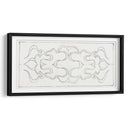 Patrón simétrico de líneas rizadas dentro de un rectángulo - Julie de Graag | Cuadro decorativo de Canvas Lab