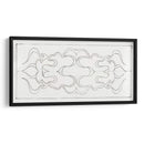 Patrón simétrico de líneas rizadas dentro de un rectángulo - Julie de Graag | Cuadro decorativo de Canvas Lab