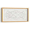 Patrón simétrico de líneas rizadas dentro de un rectángulo - Julie de Graag | Cuadro decorativo de Canvas Lab