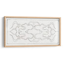 Patrón simétrico de líneas rizadas dentro de un rectángulo - Julie de Graag | Cuadro decorativo de Canvas Lab