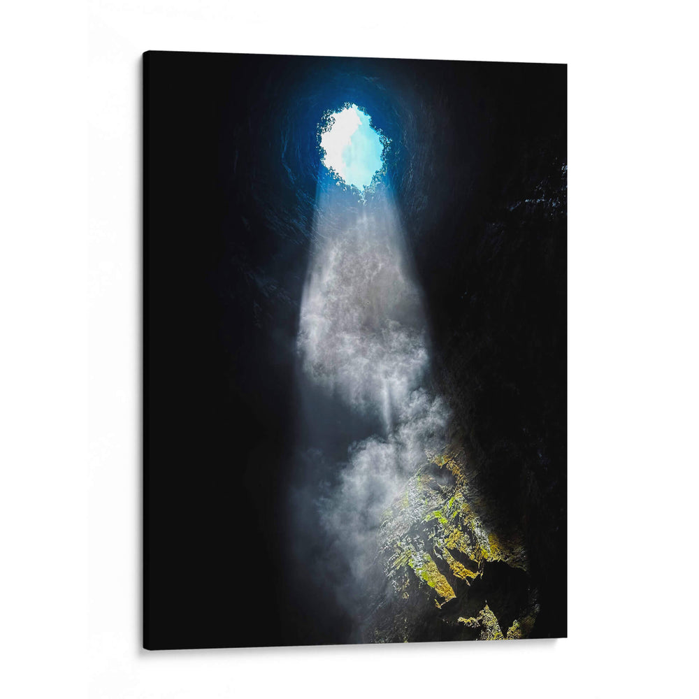 ENTRADAS DE LUZ - SOTANO DE LAS GOLONDRINAS, MEXICO - HiLalo | Cuadro decorativo de Canvas Lab