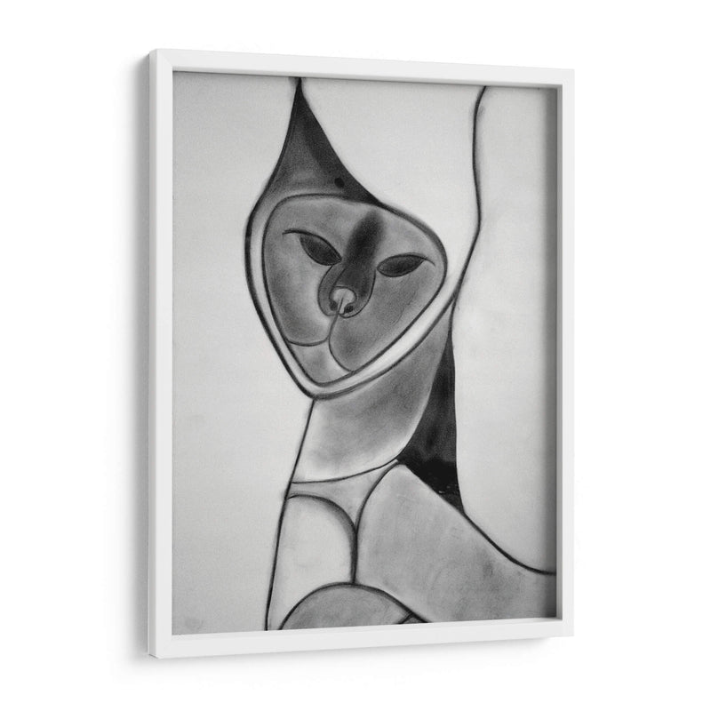 Gato en carboncillo - mem | Cuadro decorativo de Canvas Lab