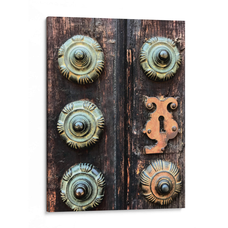 Detalle de la puerta de la Catedral de Puebla, México - mem | Cuadro decorativo de Canvas Lab