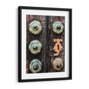 Detalle de la puerta de la Catedral de Puebla, México - mem | Cuadro decorativo de Canvas Lab