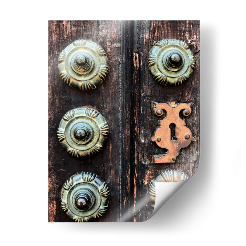 Detalle de la puerta de la Catedral de Puebla, México - mem | Cuadro decorativo de Canvas Lab