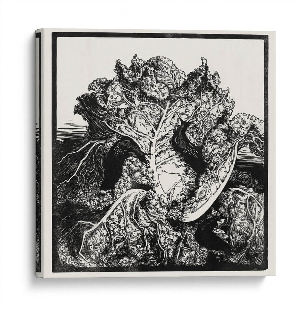 Tres babosas en un repollo - II - Julie de Graag | Cuadro decorativo de Canvas Lab