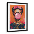 rida Kahlo Bubblegum (chicle) - Dav Madrid | Cuadro decorativo de Canvas Lab