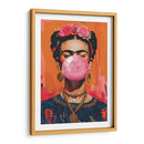 rida Kahlo Bubblegum (chicle) - Dav Madrid | Cuadro decorativo de Canvas Lab