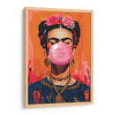 rida Kahlo Bubblegum (chicle) - Dav Madrid | Cuadro decorativo de Canvas Lab