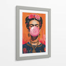 rida Kahlo Bubblegum (chicle) - Dav Madrid | Cuadro decorativo de Canvas Lab