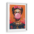 rida Kahlo Bubblegum (chicle) - Dav Madrid | Cuadro decorativo de Canvas Lab