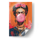 rida Kahlo Bubblegum (chicle) - Dav Madrid | Cuadro decorativo de Canvas Lab