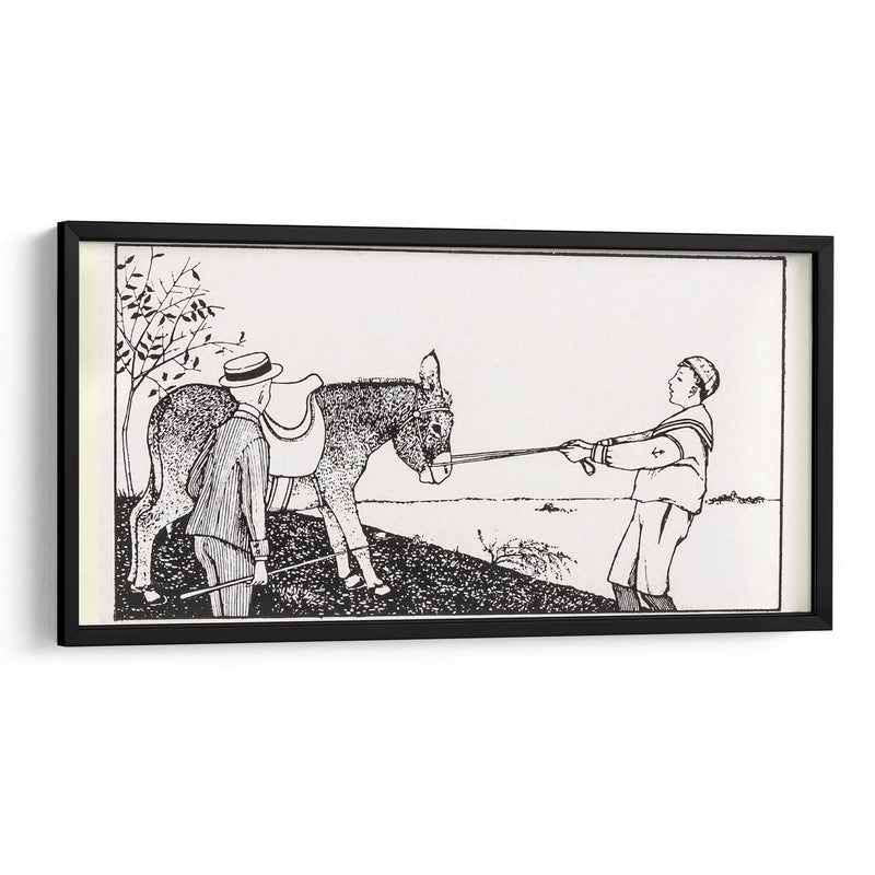 Dos niños y un burro - Julie de Graag | Cuadro decorativo de Canvas Lab