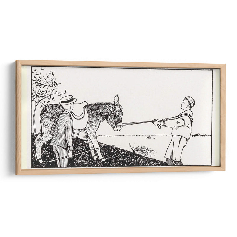 Dos niños y un burro - Julie de Graag | Cuadro decorativo de Canvas Lab