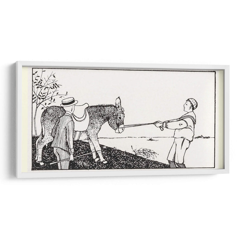 Dos niños y un burro - Julie de Graag | Cuadro decorativo de Canvas Lab