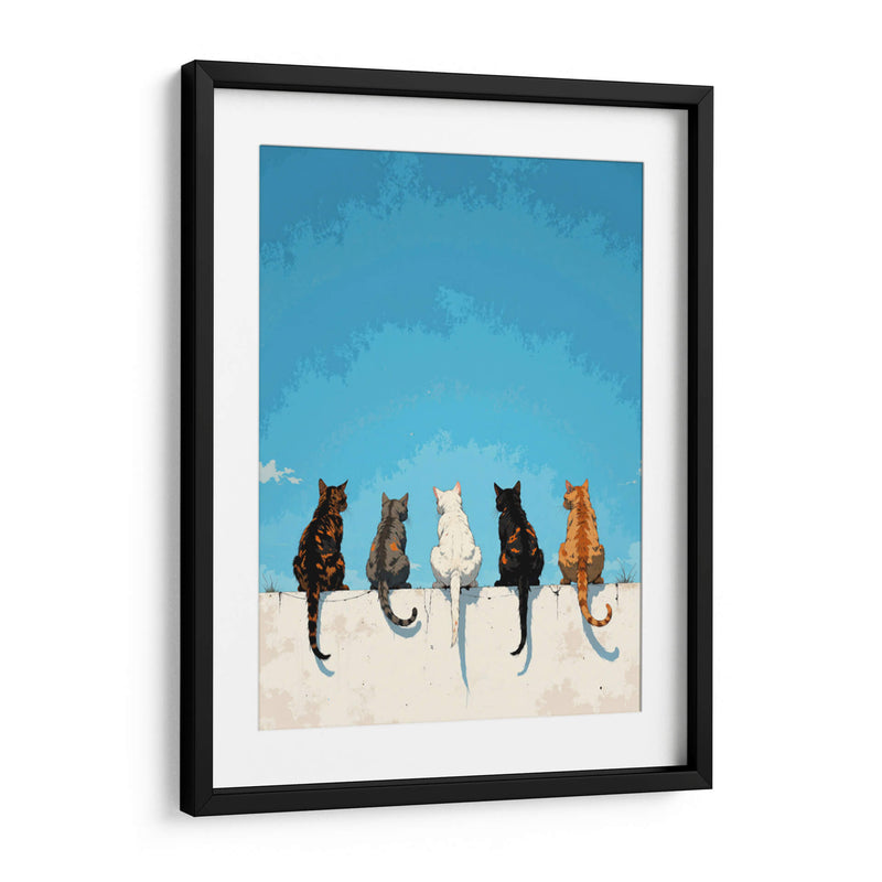 Reunión felina - Paltik Arte Digital | Cuadro decorativo de Canvas Lab